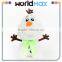 China Made Graceful Olaf With Green Tie Promotional Baby Plush Toy