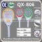 QX808USB-5 USB charge line rechargeable electric mosquito bat swatter killer racket more convenience