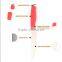 4 pcs steak knife with rubber handle silicon steak knife silicon set