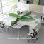 Foshan manufacturer 2 seats office desk partition with good price