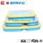 2 Blocks Lunch Box Kids Food Container Soup Cup Spoon Microwaveable Dinnerware Set