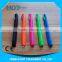 soft rubber coated triangle ball pen with logo