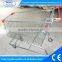 Zinc plated shopping trolley ,all kind of capacity supermarket trolley