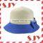 Bow Tie Design Women summer beach hat straw sun cap