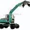 pc220 Hydraulic Orange Peel Grab, Hydraulic Rotation Excavator Grapple Buckets, scrap grab