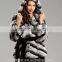 Fashion Winter Women Featured Natural Real Chinchilla Rabbit Fur coat