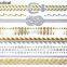 Waterproof Custom Metallic Gold Water Transfer Custom Temporary Tattoos