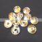 Chinese Doublets Golden Rutile Quartz Fancy Stylist Rondelle Big Hole Beads