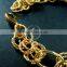 20cm raw brass faceted circle round oval link fashion DIY bracelet supplies 1900077