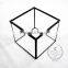11.5*11.3*10cm geometric cube glass terrarium flower arrangement air plant planter greenhouse home decoration 0100010