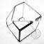 10*10*10cm geometric cube glass terrarium transparent flower arrangement air plant planter greenhouse home decoration 0100003