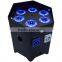 Three Years Warranty Rechargeable Uplight Wireless Battery Powered Par Can 6in1 RGBWA+UV 6x18w LED Par Light
