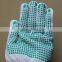 BSSAFETY 10 or 13 gauge cotton yarn knitting with pvc dotted gloves