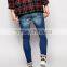 Super Skinny Fit Distressed denim man jeans pant men american jeans old fashioned jeans denim jeans manufacturers(LOTA091)