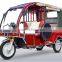 popular in bangladesh red color borac brand rechargeable battery electric tricycle rickshaw direct from china factory
