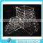 Deluxe Diamond Handle Clear Acrylic Makeup Organizer 5 6 7 Drawer Kardashian-style Storage Box Cube Case w Flip Top Quality