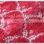 High Quality Polyester Red/purple Crochet Swiss Lace Fabric With Sequin