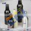 Empty aluminum 350ml beer bottle with offset printing