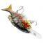 6 colors available 10CM 6 Part Long Lip Weever Shape Crankbait Hook Lure Fish Lure Baits Simulation Fishing Tackle wiht 2 Hooks