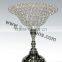 Crystal Beaded Pillar Candle Holder/ Crystal Wedding Centerpiece/Table candlesticks