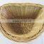Handled woven custom colored wicker removable bicycle basket