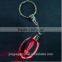 Hot 3d laser transparent photo led crystal keychain