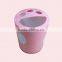 2 In 1 Bathroom Plastic Toothbrush Holder Cup