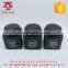 wholesale set of 3 custom logo black ceramic salt and pepper shaker cruet set