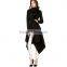 2015 women fashion black long sleeve double pockets one button fishtail hem lapel long coat and jacket