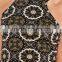 wholesale ladies khaki tile racer sexy crop tops  OEM service