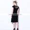 Laser Cut Dress Women Layered Top Keyhole Back With Hook And Eye And Dry Clean Formal Dress In Wholesale Price