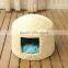 R1906H Straw Products For Pet Lgloo wicker Cat bed Pet Carrier Basket House