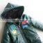 Wholesale nylon soft with full zipper kids boys jacket with a hood