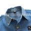 2017 fashion long sleeve shirt kids top sale denim shirt boy