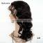 Wholesale Virign Brazilian Frontal Lace Human Hair Wig Black Rose Wavy Customized Full Lace Wigs