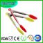 Kitchen Tongs Stainless Steel with Silicone Tips Non-Toxic Food Grade Non-Slip Handles Wide Non-Scratch Clam Shell Head