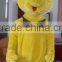 Yellow giant plush teddy bear shape design performance costumes for adults