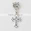 Dangling "Cross" Charm Bead for Snake Chain Charm Bracelet,Charm Bead for Snake Chain Charm Bracelet,encanto cruz