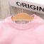 Pink yellow gray color wool sweater designs for baby girls