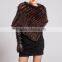 SJ787 Mexico Dropping Shipping Triangle Shaped Lady Wool Rabbit Poncho