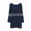 2016 Women Summer Casual Long Sleeve shirt- Evening Party Cocktail Short Mini Dress -High quality stylish simple shirt