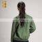 Winter New Women Army Green Cotton Embroidered Bomber Jacket