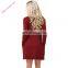New Fashion Ladies long sleeve high neck women sweater dresses