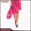 Any Size Pink Sepcial Design Casual School Girl Skirts High Low Pleated Prom Lady Long Skirt