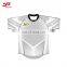 Wholesale custom sublimation blank short sleeve black orange soccer jersey