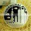 cheap round custom gold or silver coin for wholesale