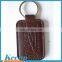 Hot new product promotional embossed pu custom leather keychain