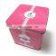 Lovely square tin can for gift candy