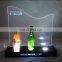 2016 acrylic wine display rack with LED ,acrylic wine bottle holder