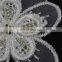 100%polyester beaded flower lace trim for decorative